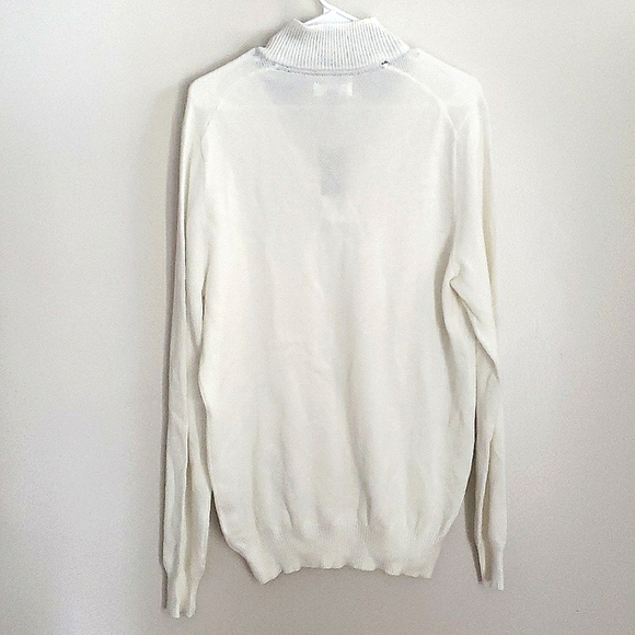 Men's Quarter-Zip Textured Cotton Sweater - Picture 7 of 7